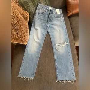 Madewell NEW WITH TAGS the dean easy straight nickelsville wash